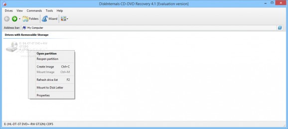DiskInternals CD-DVD Recovery screenshot