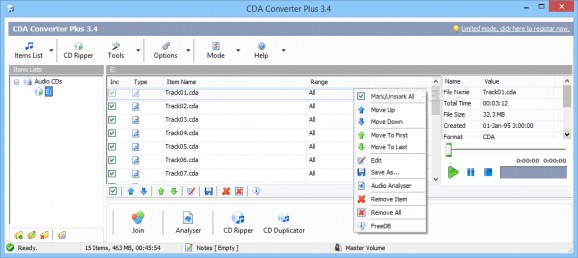 CDA Converter Plus screenshot