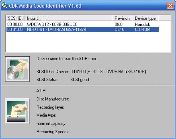 CDR Media Code Identifier screenshot
