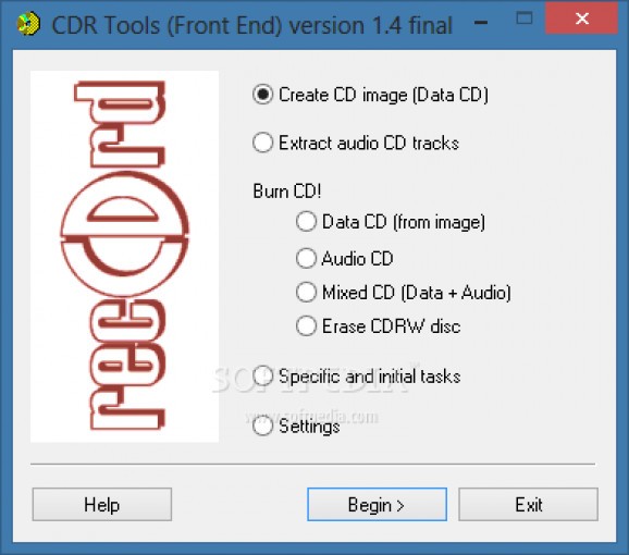 CDR Tools Front End screenshot