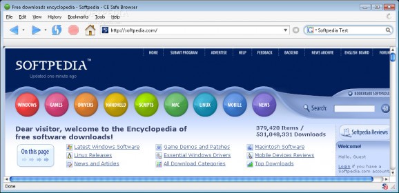CE Safe Browser screenshot