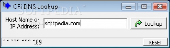 CFi DNS Lookup screenshot