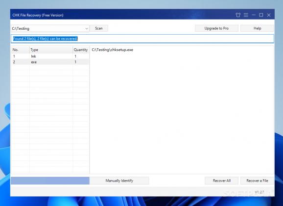 CHK File Recovery screenshot