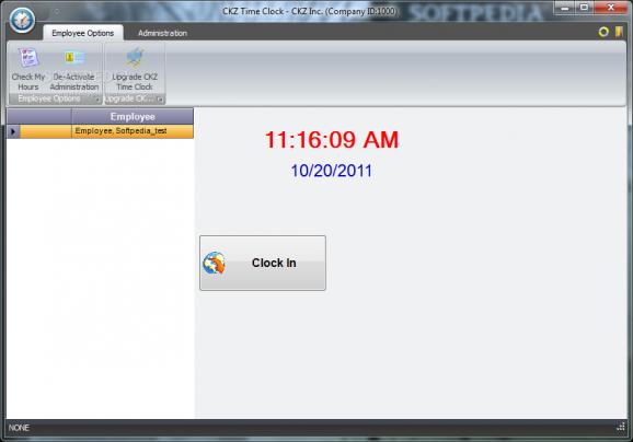 CKZ Time Clock screenshot