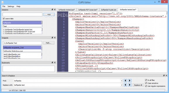 CLIPS Editor screenshot