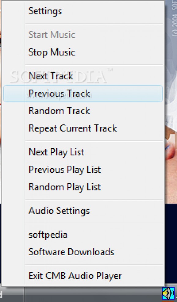 CMB Audio Player screenshot