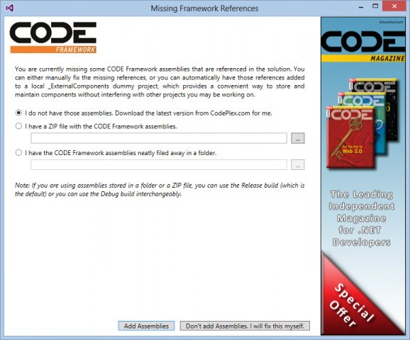CODE Framework screenshot
