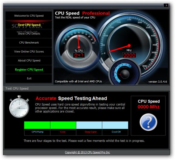 CPU Speed Professional screenshot