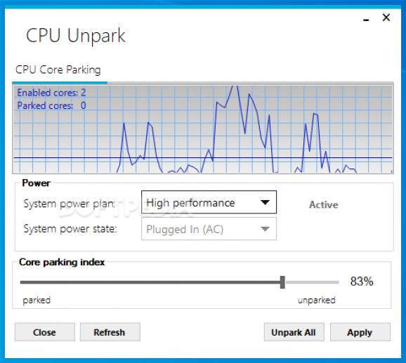 CPU Unpark screenshot