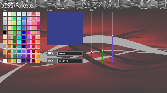 CSS Palette screenshot