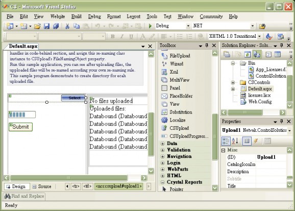 CSUpload Controls Package screenshot