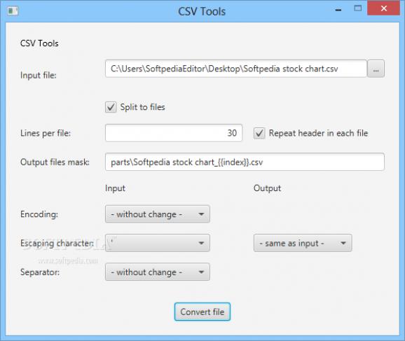CSV Tools screenshot