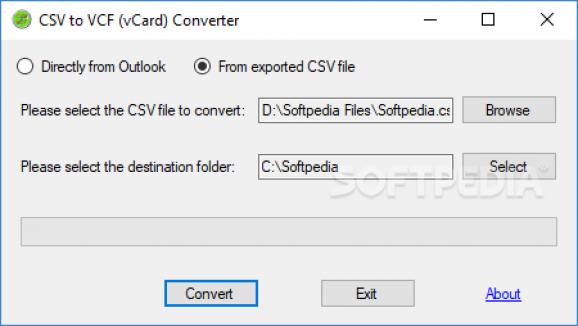 CSV to VCF (vCard) Converter screenshot