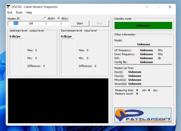 Cable Modem Diagnostic screenshot