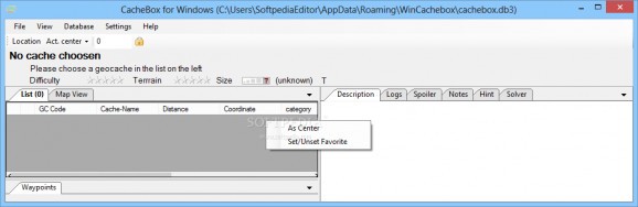 Cachebox for Windows screenshot
