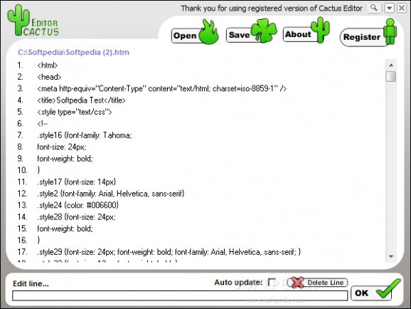 Cactus Editor screenshot