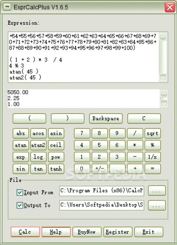 ExprCalcPlus screenshot