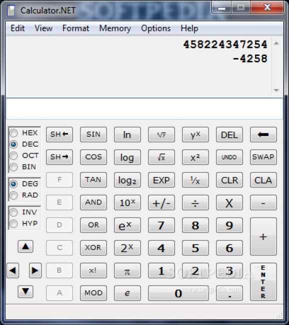 Calculator.NET screenshot