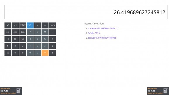 Calculator XL screenshot