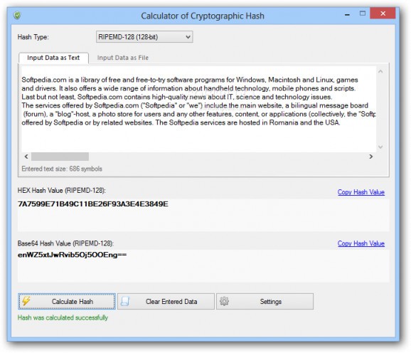 VSCryptoHash Portable screenshot