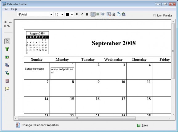 Calendar Builder screenshot