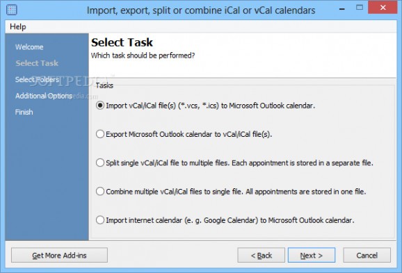 Calendar ImportExport screenshot