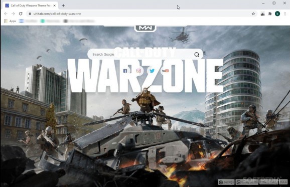 Call of Duty Warzone Wallpapers and New Tab screenshot