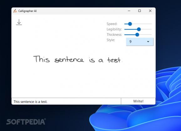 Calligrapher AI screenshot
