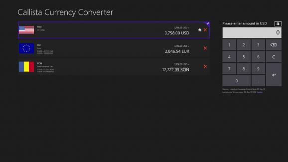Callista Currency Converter screenshot