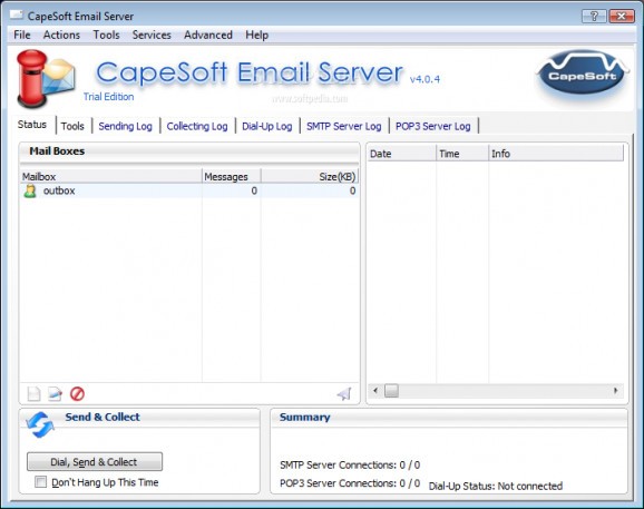 CapeSoft Email Server screenshot