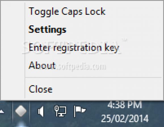 Caps Lock Indicator screenshot