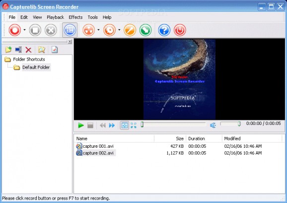 Capturelib Screen Recorder screenshot