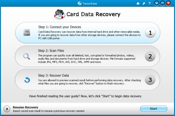 Card Data Recovery screenshot