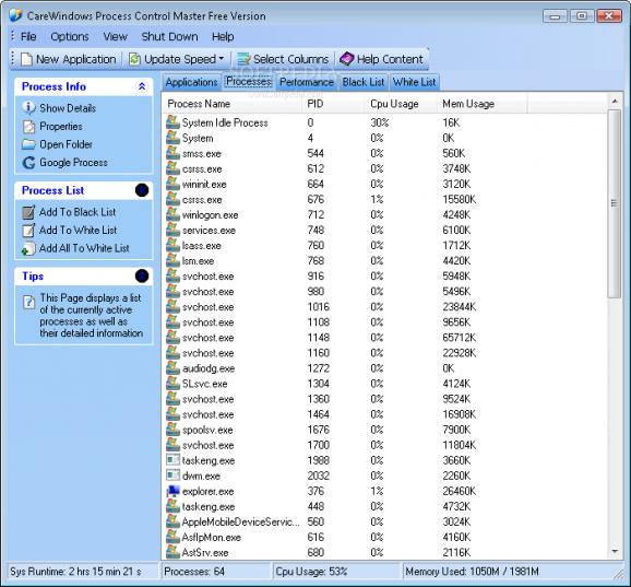 CareWindows Process Control Master screenshot
