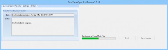 CasaTunesSync for iTunes screenshot