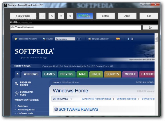 Cascades Forum Downloader screenshot