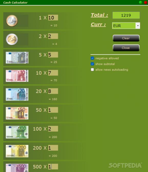Cash Calculator screenshot