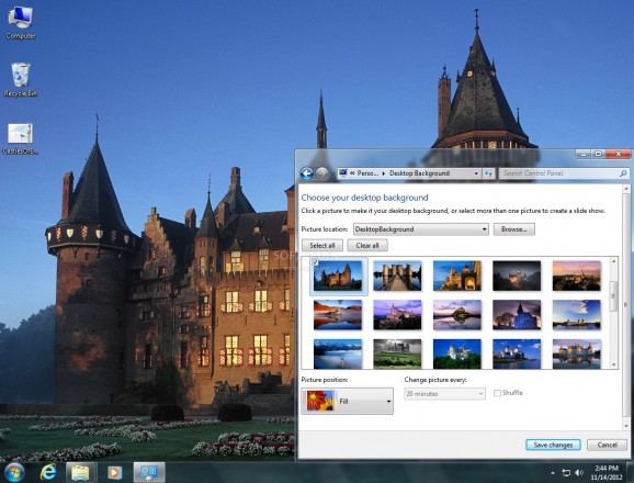 Castles of Europe Theme screenshot