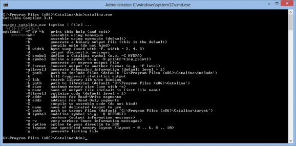 Catalina Compiler screenshot