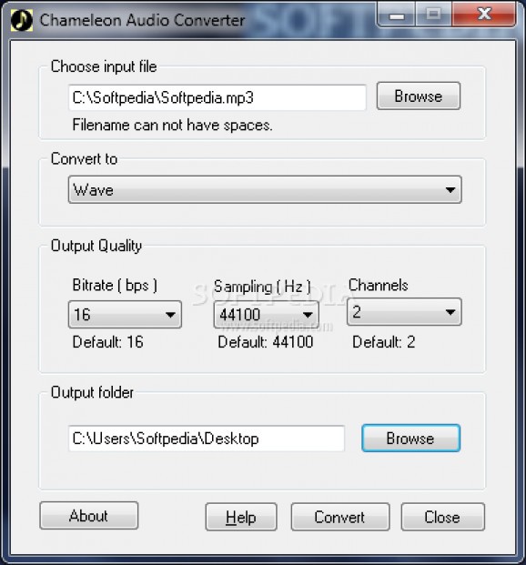 Chameleon Audio Converter screenshot