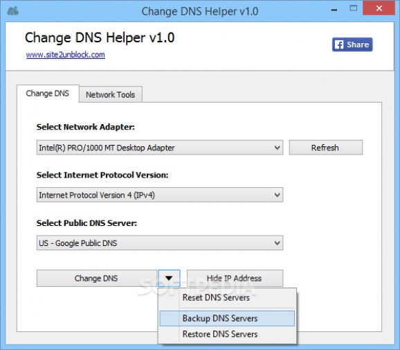 Change DNS Helper screenshot