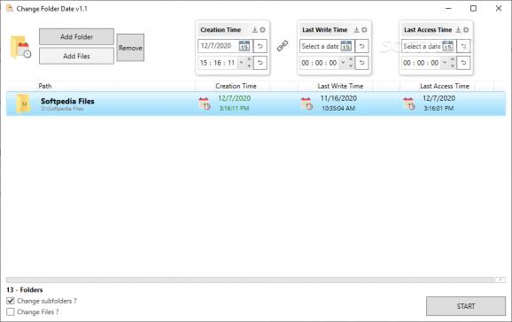 Change Folder Date screenshot