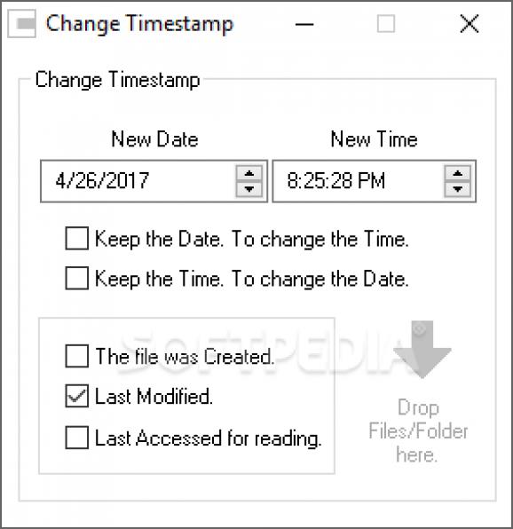 Change Timestamp screenshot