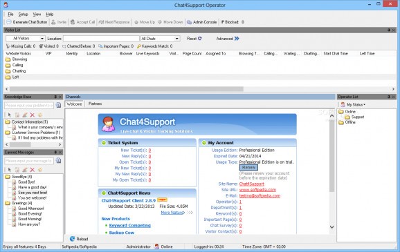 Chat4Support Operator screenshot