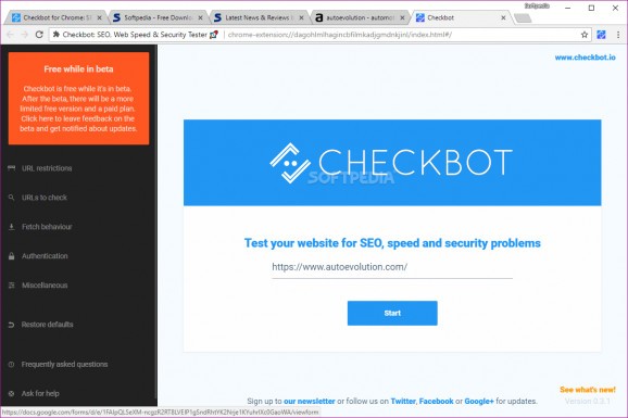 Checkbot for Chrome screenshot