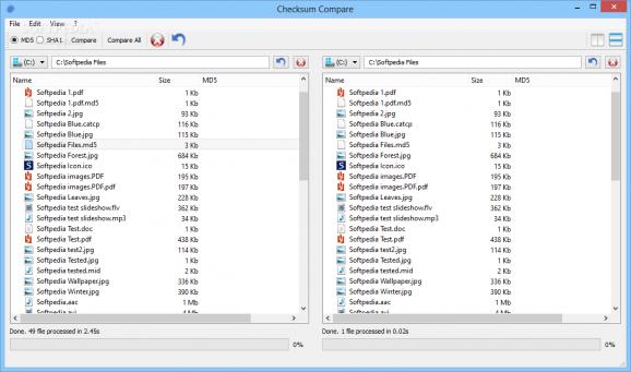 Checksum Compare Portable screenshot