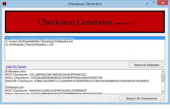 Checksum Generator screenshot