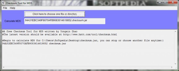 Checksum Tool for MD5 screenshot