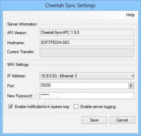 Cheetah Sync screenshot
