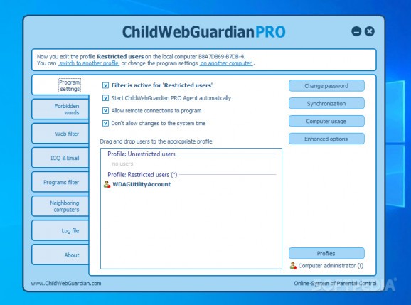 ChildWebGuardian Pro screenshot